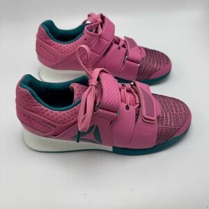 Reebok Legacy Lifter Flexweave Sneaker Women’s Size 8 Pink Teal Weightlifting